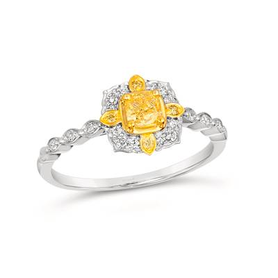 Levian yellow online diamond ring